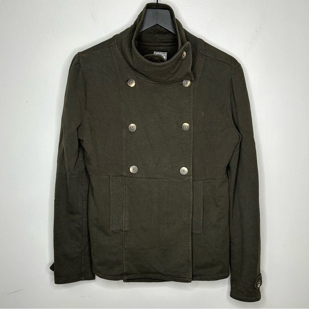 Converse Green Military Style‎ Jacket Size L